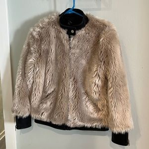 Vici fur leather jacket small like brand new